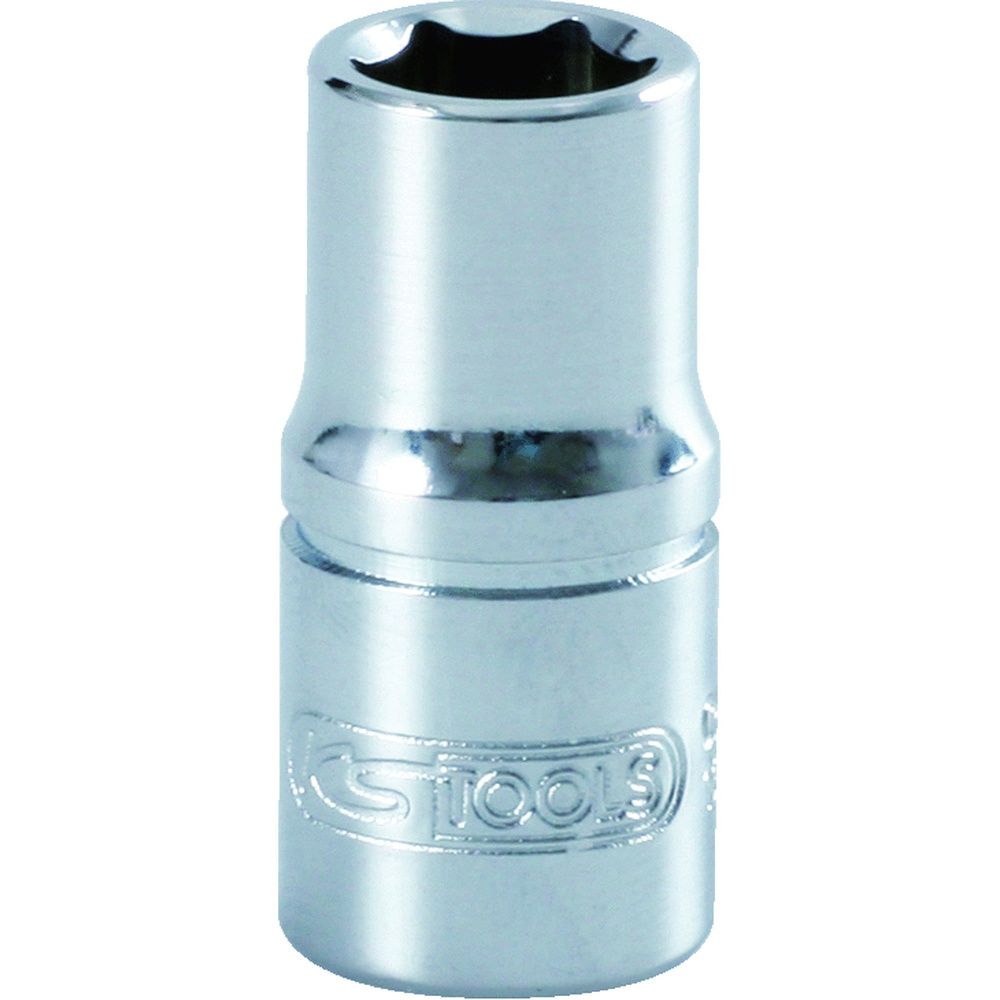 1/4" 6-kant Stecknuss, kurz, 10,0 mm