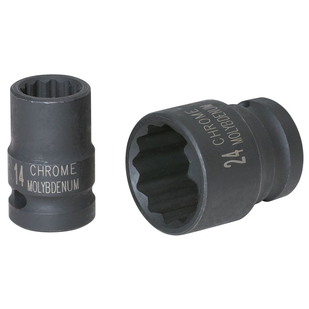 1/2" 12-kant-Kraft-Stecknuss kurz