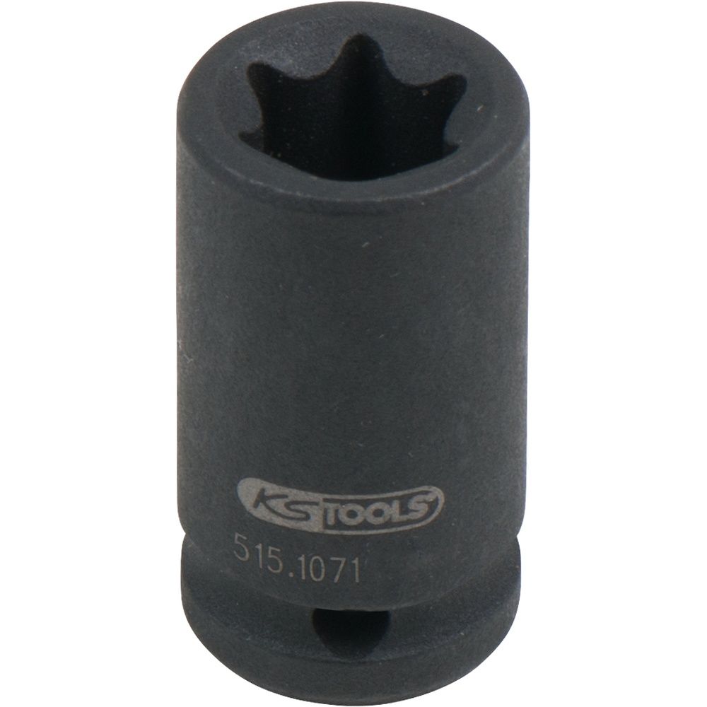 KS TOOLS Kraft-Stecknuss E-Torx kurz 1/4 Zoll E4 bis E12 25 mm lang