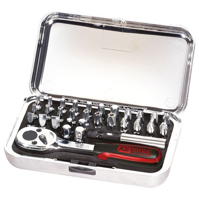 1/4" CHROME Bit-Satz, 31-tlg hochglanz Bits
