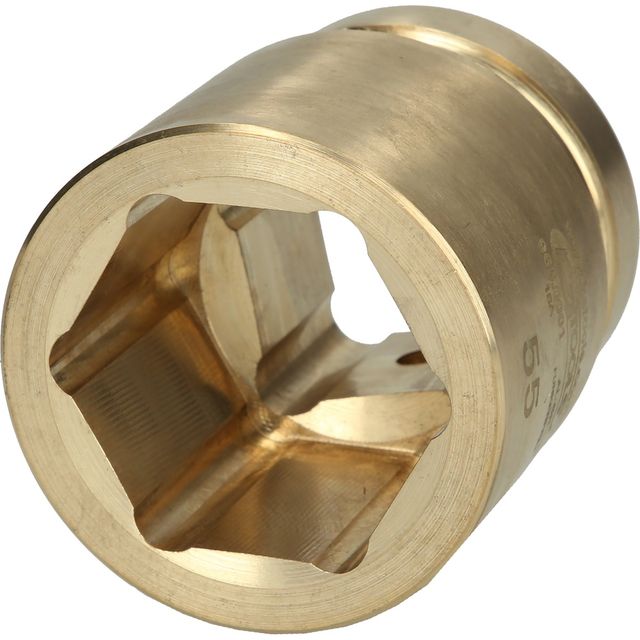 1.1/2" BRONZEplus Steckschlüsseleinsatz, 6-kant, 55 mm