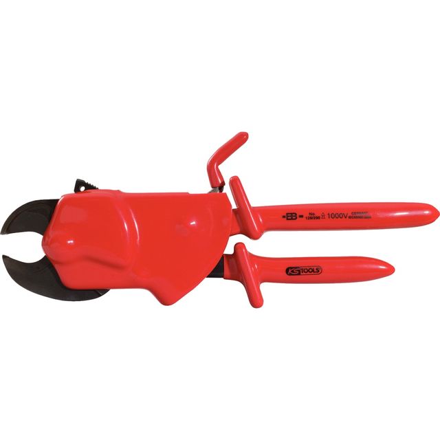Einhand-Ratschenkabelschere mit Schutzisolierung, 310mm