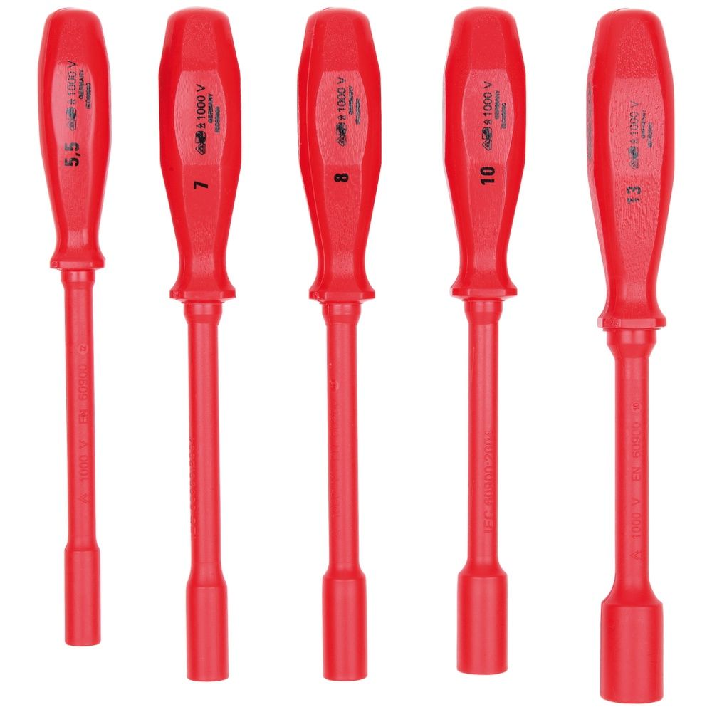 KS TOOLS Werkzeugsatz isoliert VDE IEC 60900 5-tlg 6-Kant