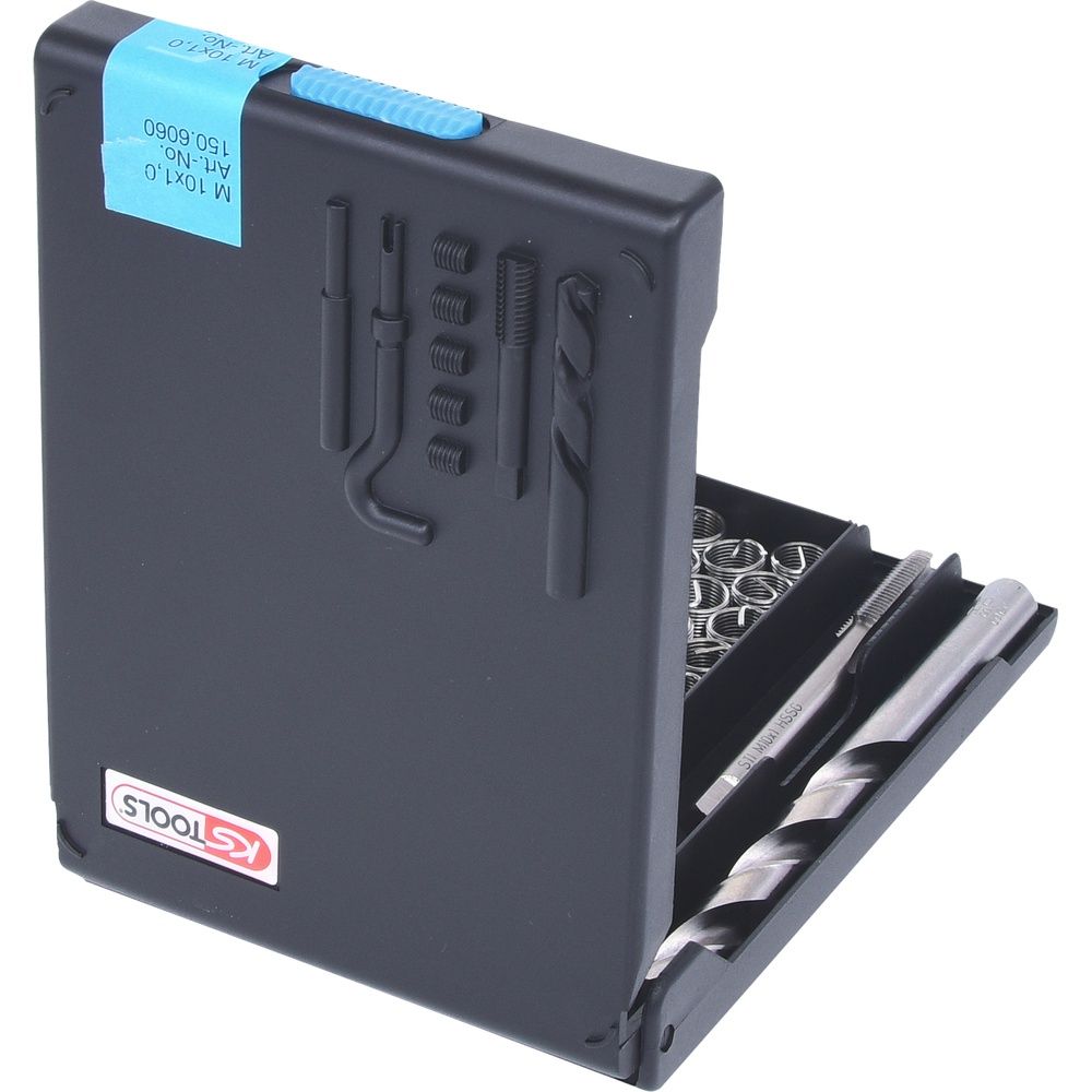 KS TOOLS Gewinde-Reparatur-Satz Nirostahl M5 bis M14 14- bis 130-tlg im Stahlblechkoffer, Bild 3
