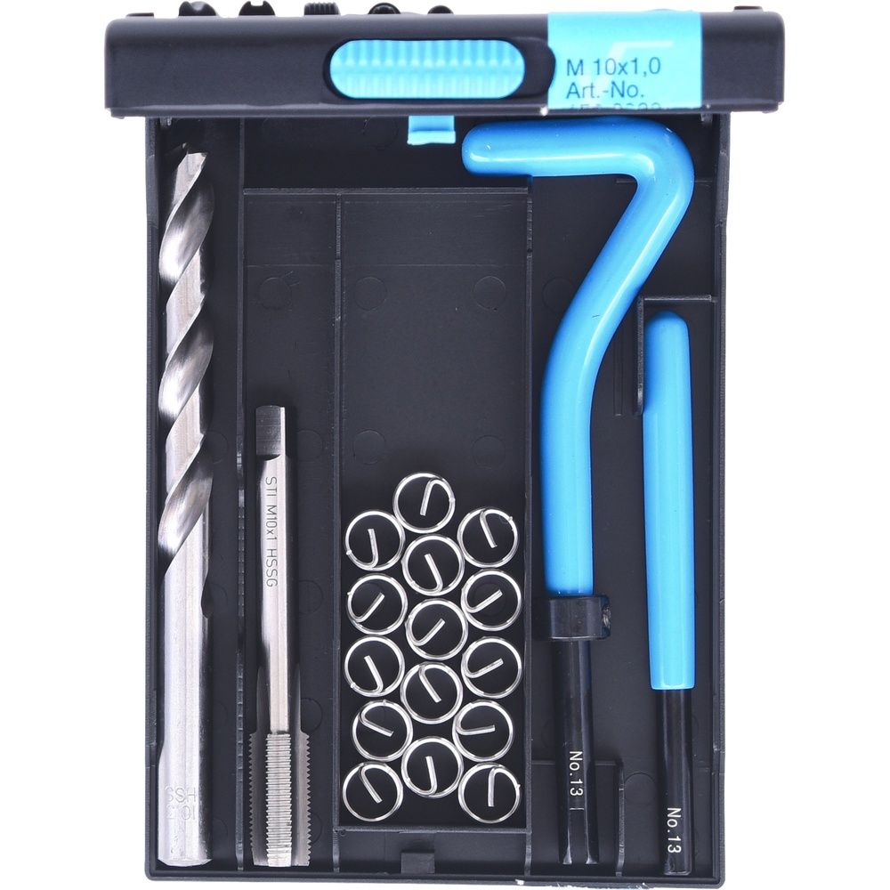 KS TOOLS Gewinde-Reparatur-Satz Nirostahl M5 bis M14 14- bis 130-tlg im Stahlblechkoffer, Bild 2