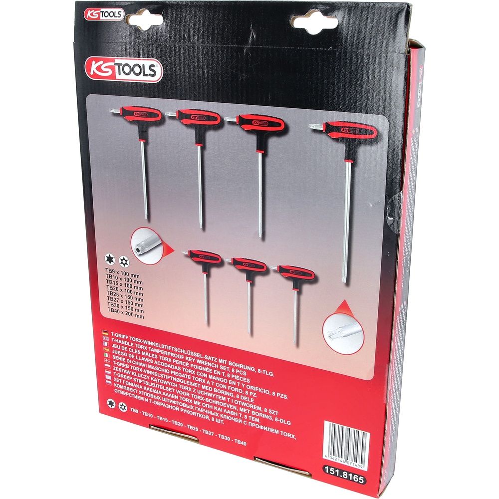 T-Griff-Torx-Winkelstiftschlüssel-Satz, Bild 10