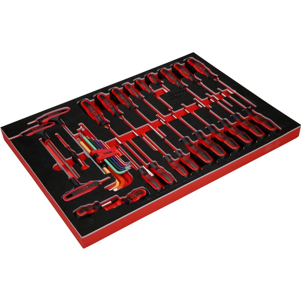 KS TOOLS Schraubendreher-Satz in Schaumstoffeinlage Grösse M 24- bis 41-tlg, Bild 2