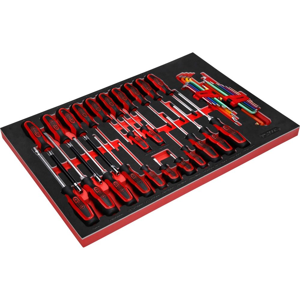 KS TOOLS Schraubendreher-Satz in Schaumstoffeinlage Grösse M 24- bis 41-tlg, Bild 4