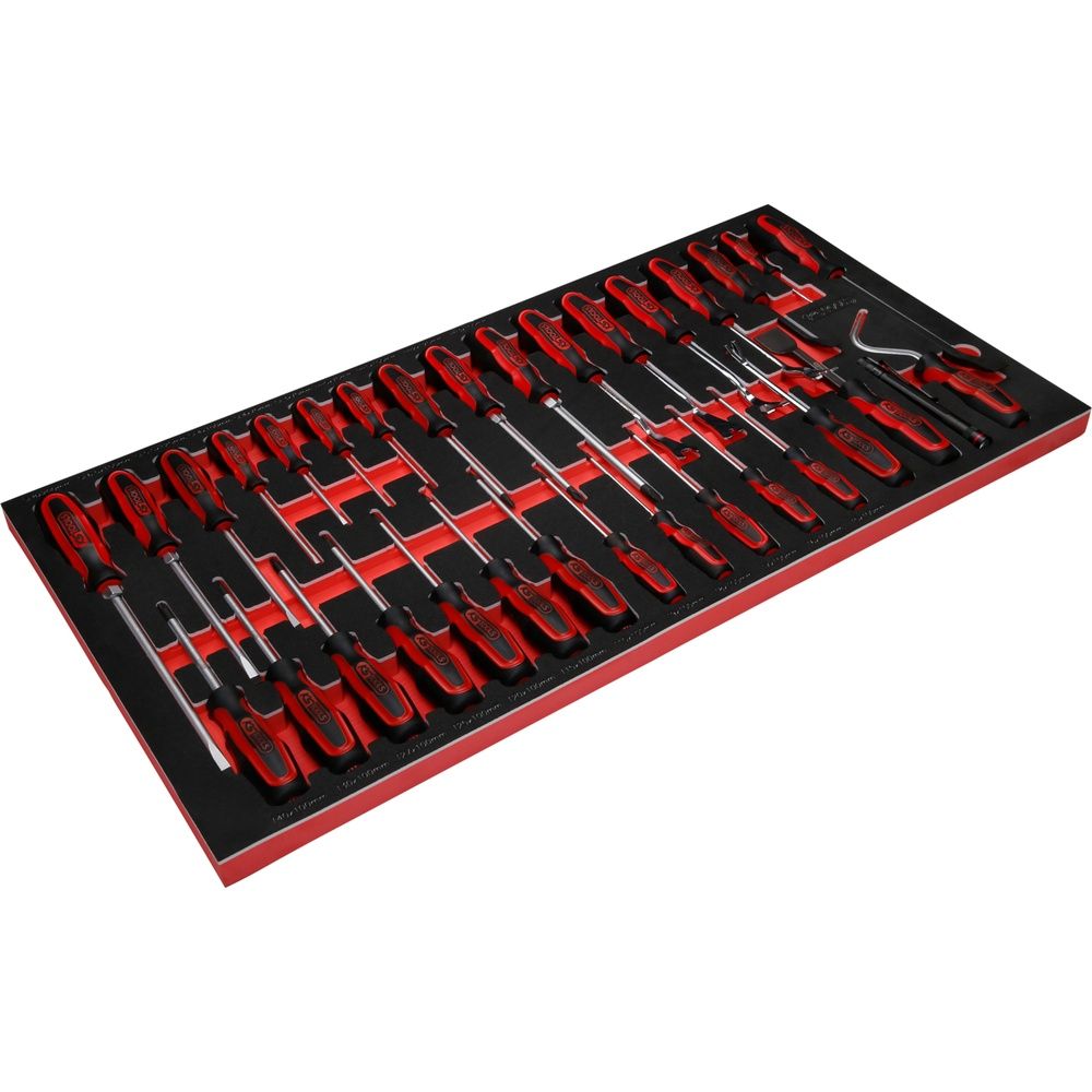 KS TOOLS Schraubendreher-Satz in Schaumstoffeinlage Grösse L 33-tlg, Bild 2