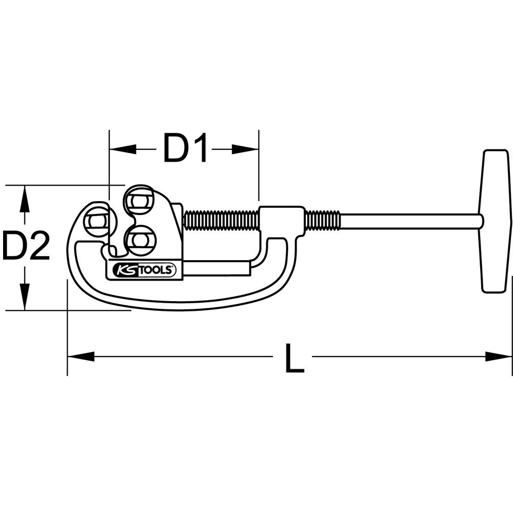 Stahl-Rohrabschneider 1/8"-2", Bild 3