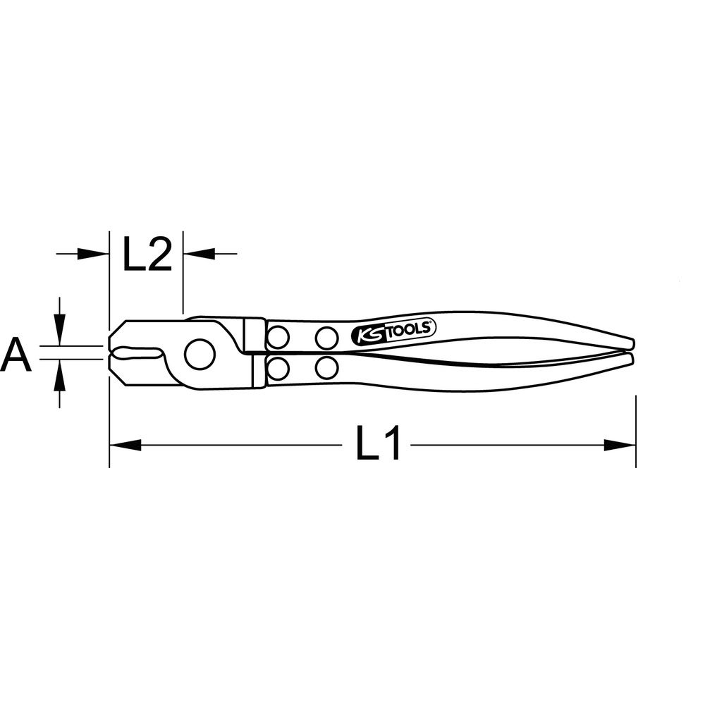 Ohrlos-Schlauchklemmen-Zange 230mm, Bild 3