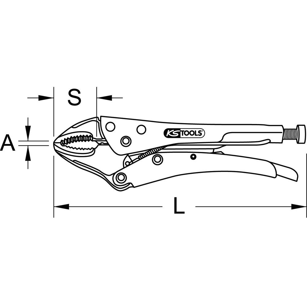 KS TOOLS Grossmaul-Gripzange, Bild 7