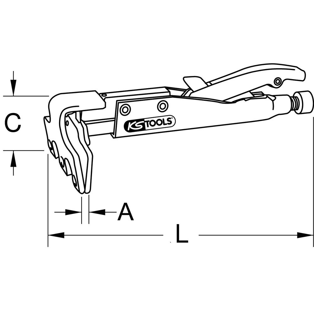 KS TOOLS Schweiss-Gripzange, Bild 2
