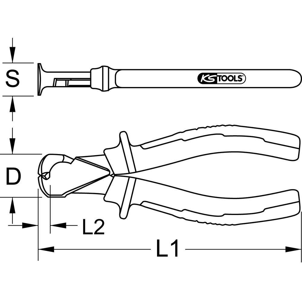 KS TOOLS Vornschneider 165mm, Bild 2