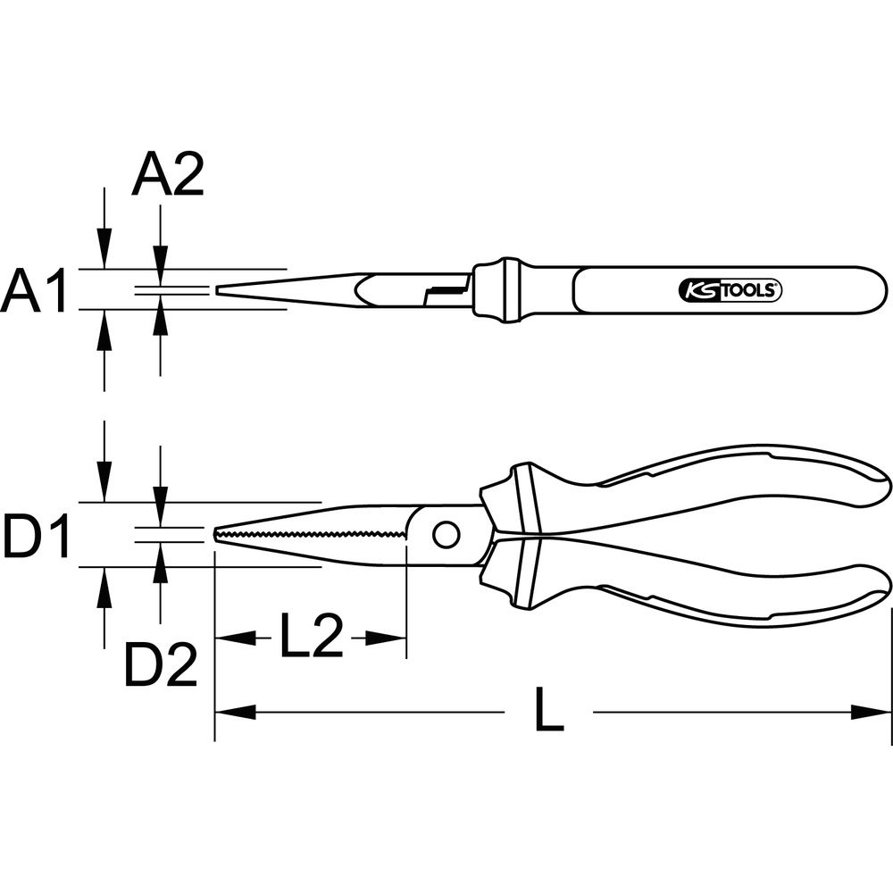 KS TOOLS Flachzange, Bild 6
