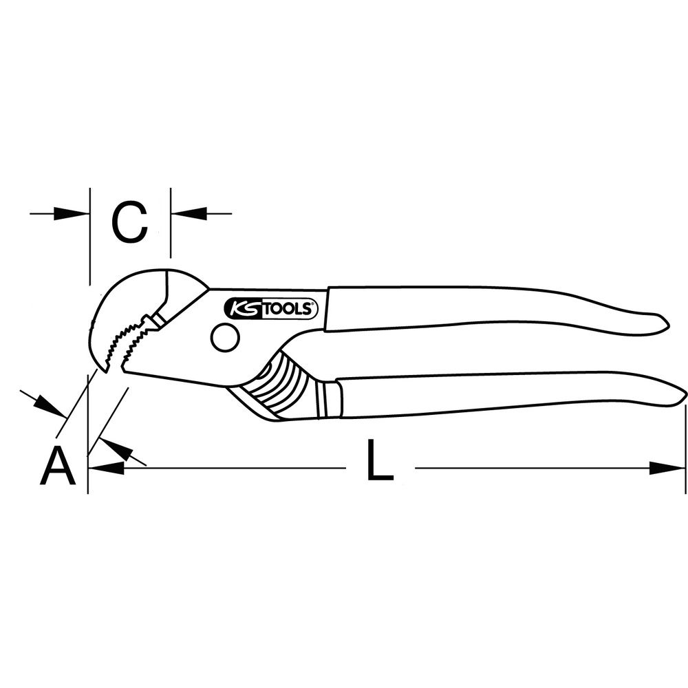 KS TOOLS Spezialrohrzange, Bild 2