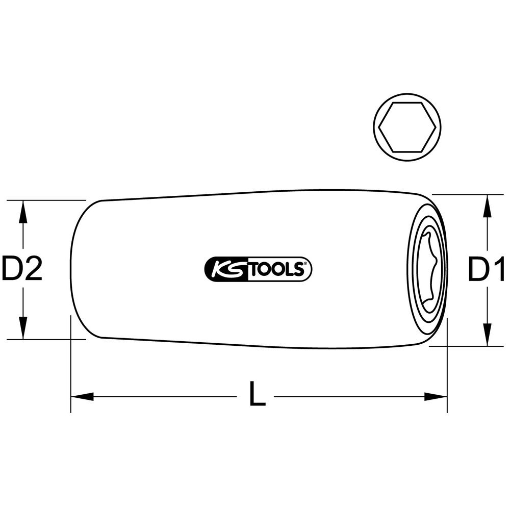 KS TOOLS Bithalter mit Schutzisolierung 3/8 Zoll magnetisch 45 bis 250 mm, Bild 8