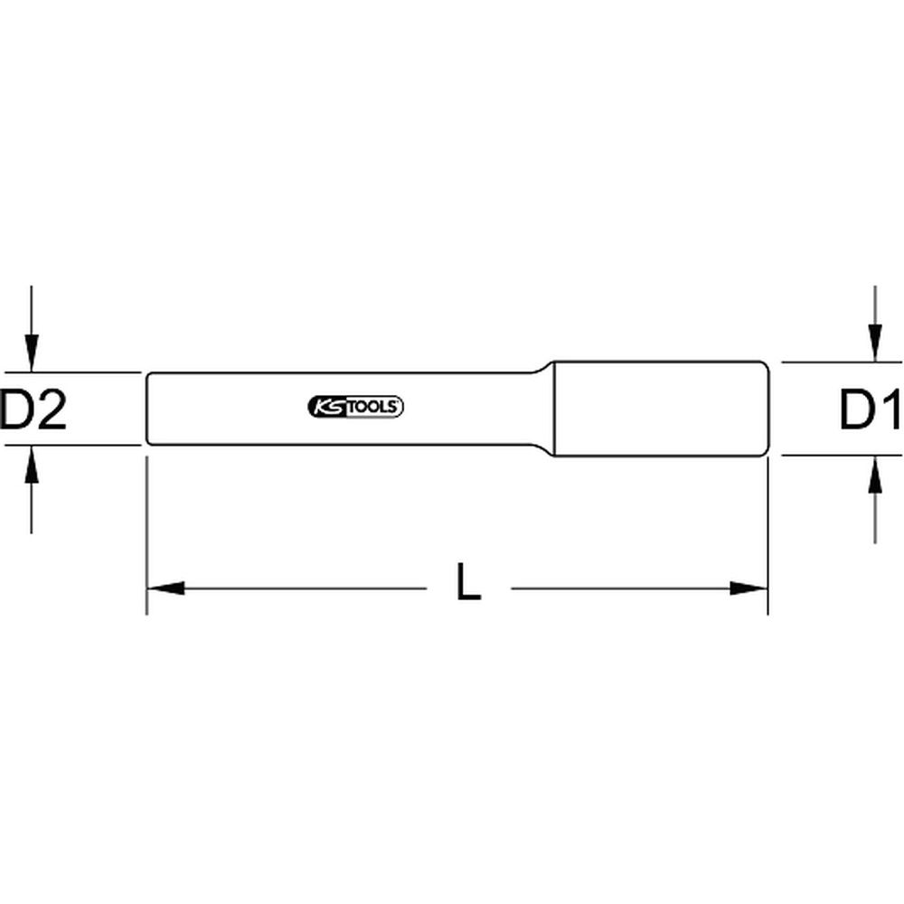 KS TOOLS Bithalter mit Schutzisolierung 3/8 Zoll magnetisch 45 bis 250 mm, Bild 6