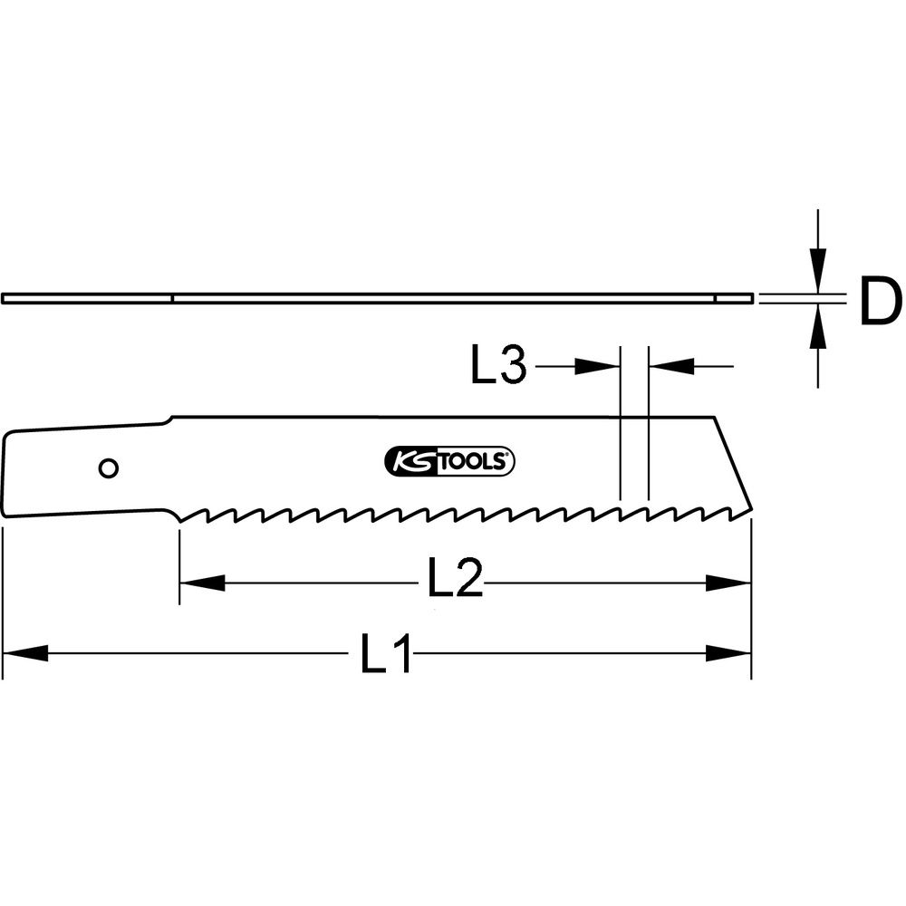 Säbelsägeblatt Rems HSS-Bi-Metall 200mm 1,8mm 5er Pack, Bild 2