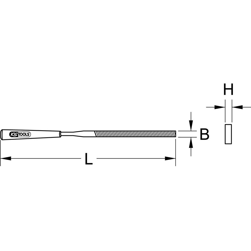 Flach-Nadelfeile 5x1mm, Bild 2