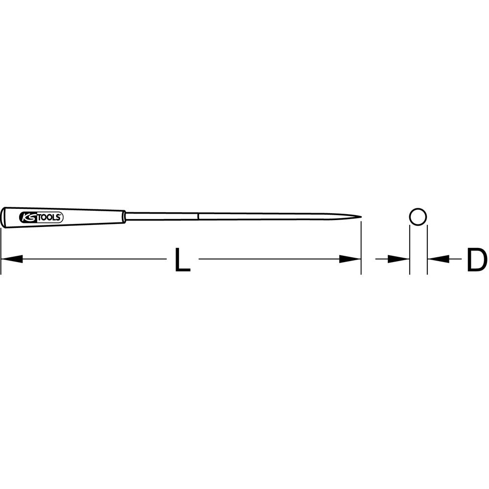 KS TOOLS Raum-Nadelfeile 5mm, Bild 2