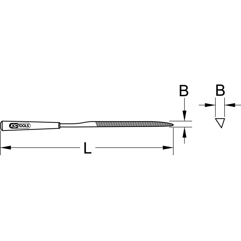 Messer-Nadelfeile 5mm, Bild 2