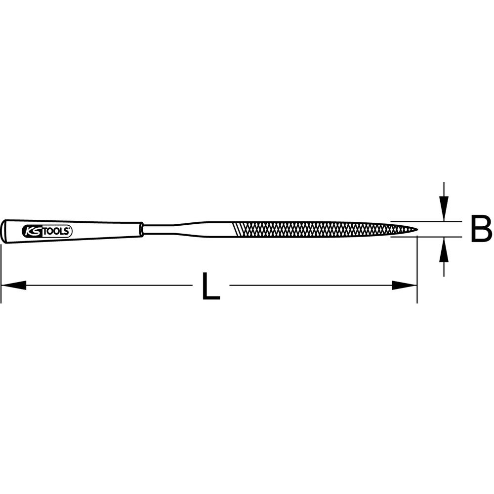 KS TOOLS Oval-Nadelfeile 5mm, Bild 2