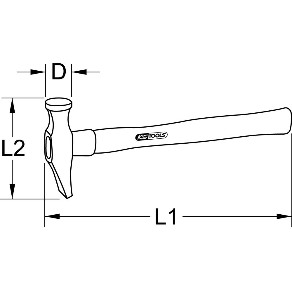 Ausbeulhammer 400g, Bild 3