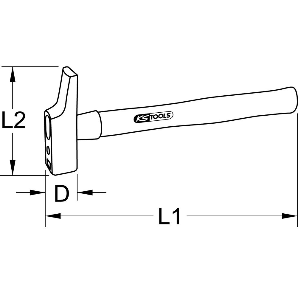 KS TOOLS Schreinerhammer, Bild 3