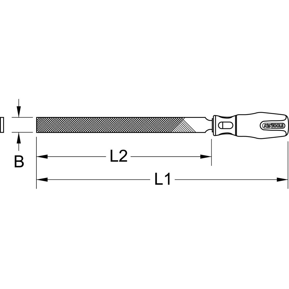 KS TOOLS Flachfeile Form B, Bild 4