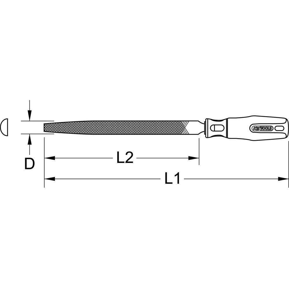 Halbrund-Feile Form E, Bild 2