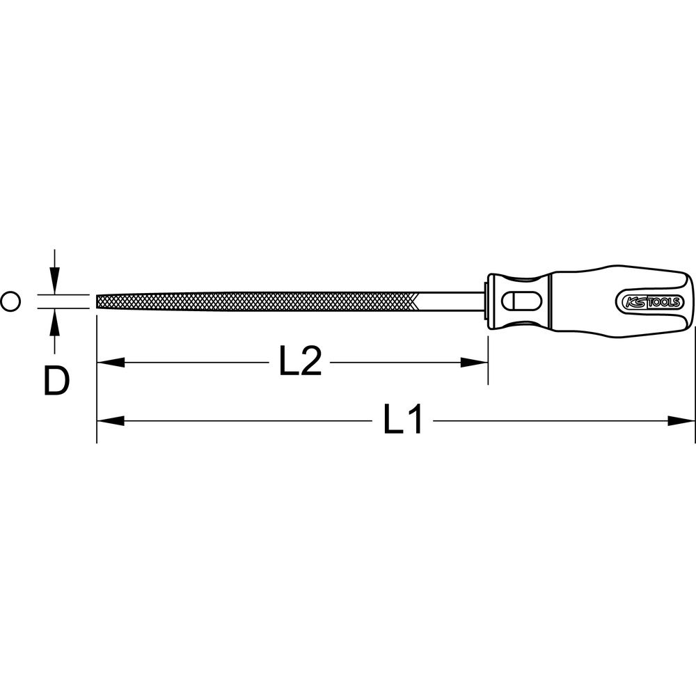 KS TOOLS Rund-Feile Form F, Bild 2