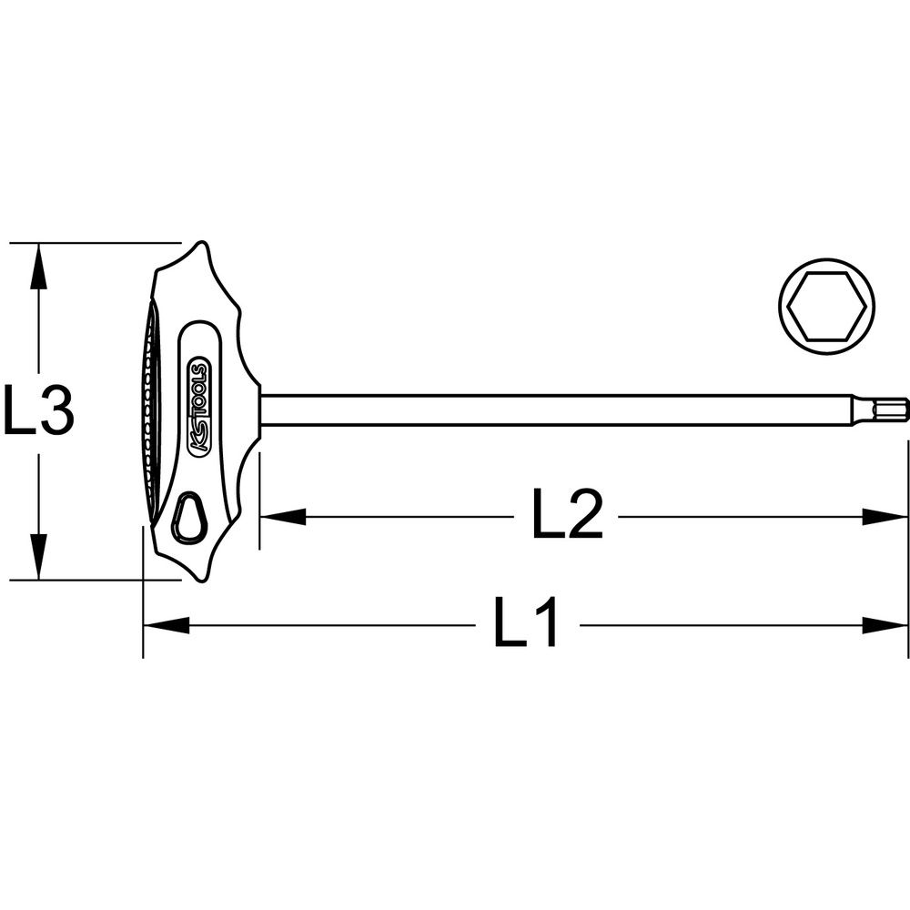 KS TOOLS BRONZEplus Funkenfreie Winkelstiftschlüssel, Bild 8