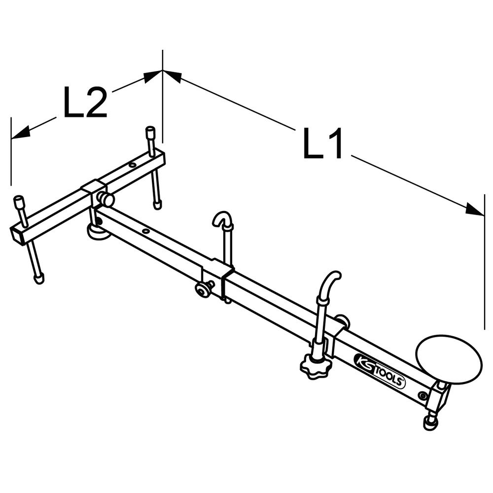 KS TOOLS Universal Abstützvorrichtungen, Bild 6