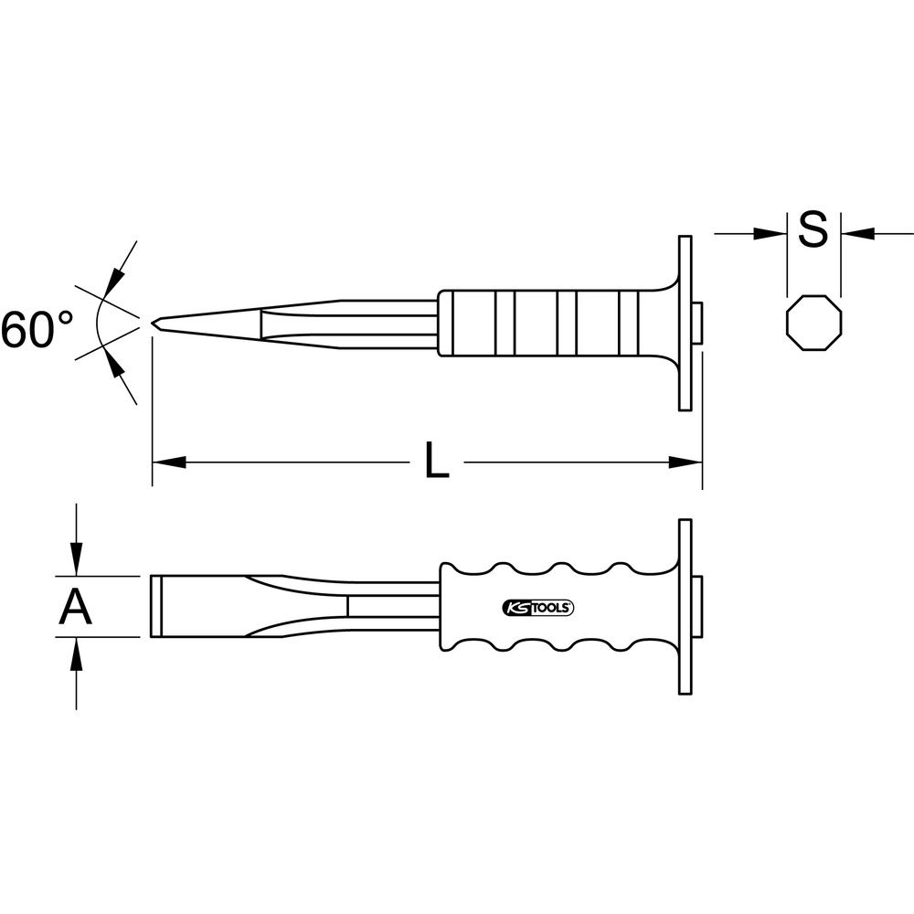 KS TOOLS Maurermeissel, Bild 6