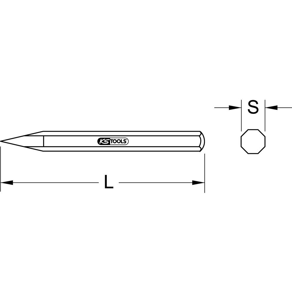 KS TOOLS Spitzmeissel, Bild 2