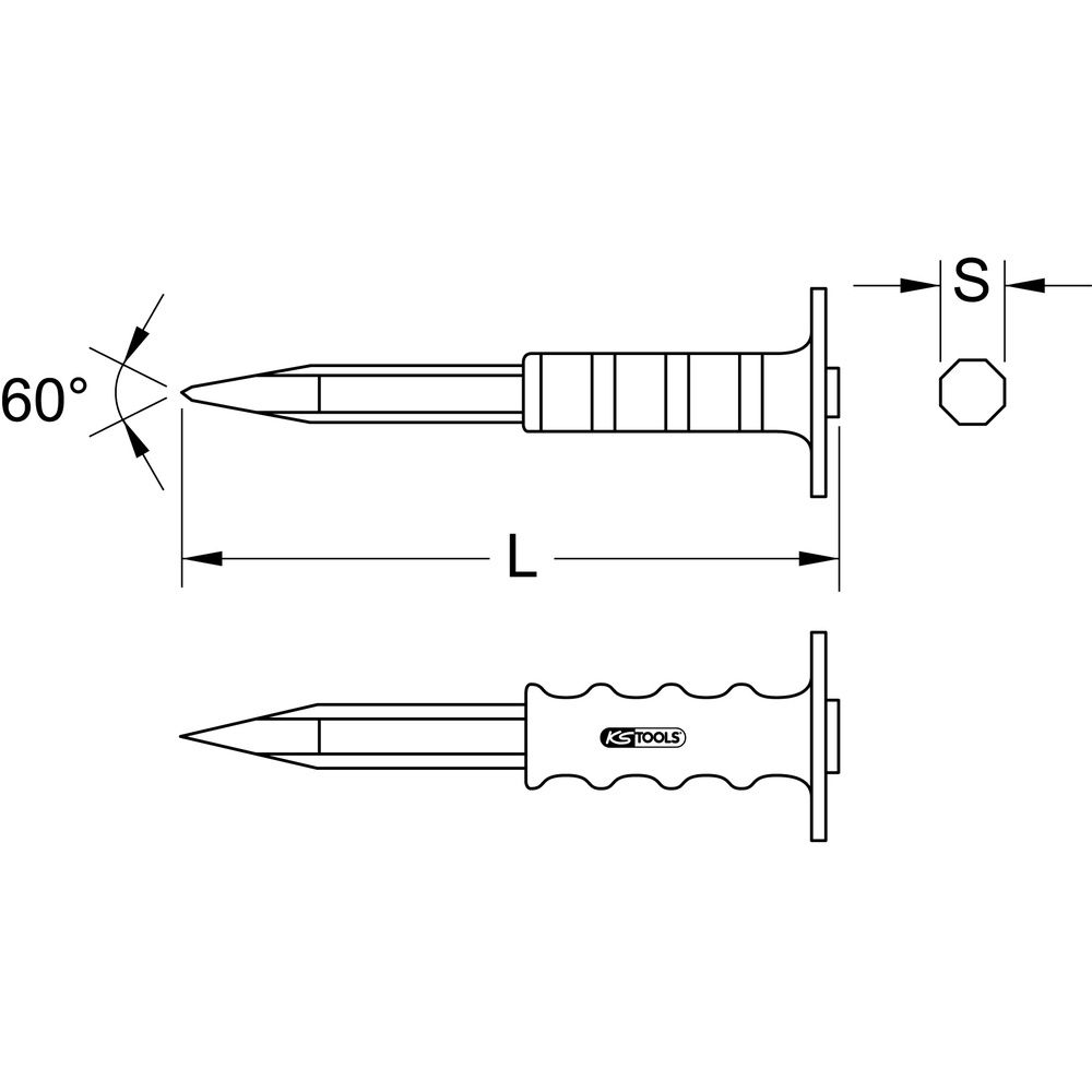 KS TOOLS Spitzmeissel, Bild 4