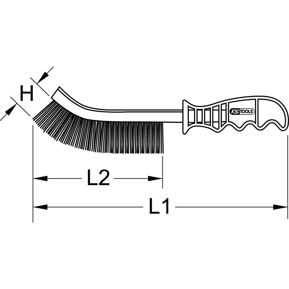 Edelstahldraht-Allzweck-Drahtbürste 250mm, Bild 3