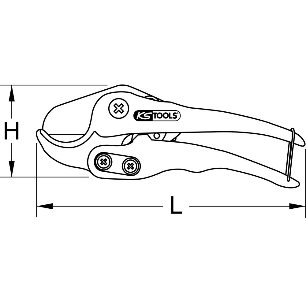 Kunststoff-Rohrschere Ø 0-32mm 205mm, Bild 5
