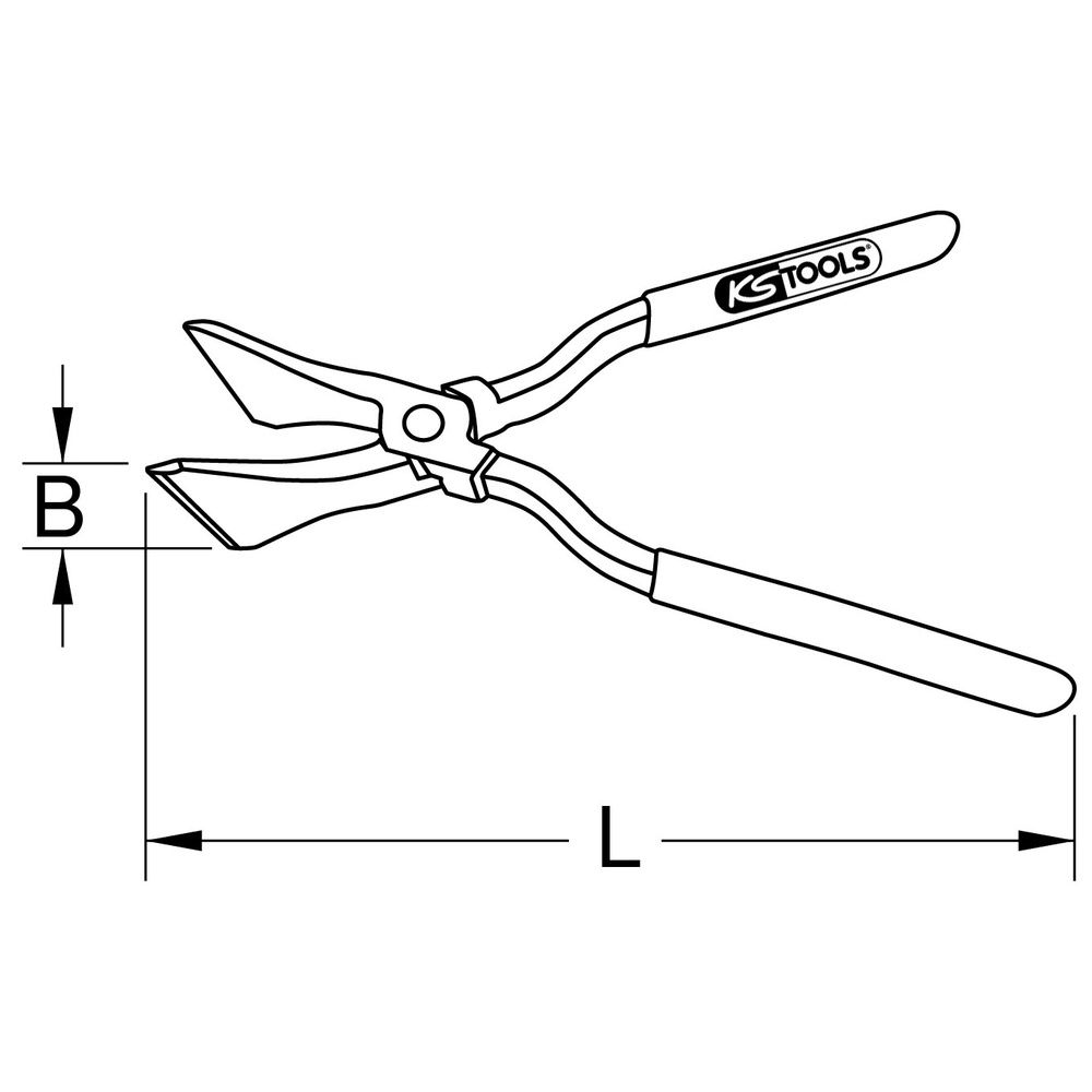 KS TOOLS Falzzange, Bild 4