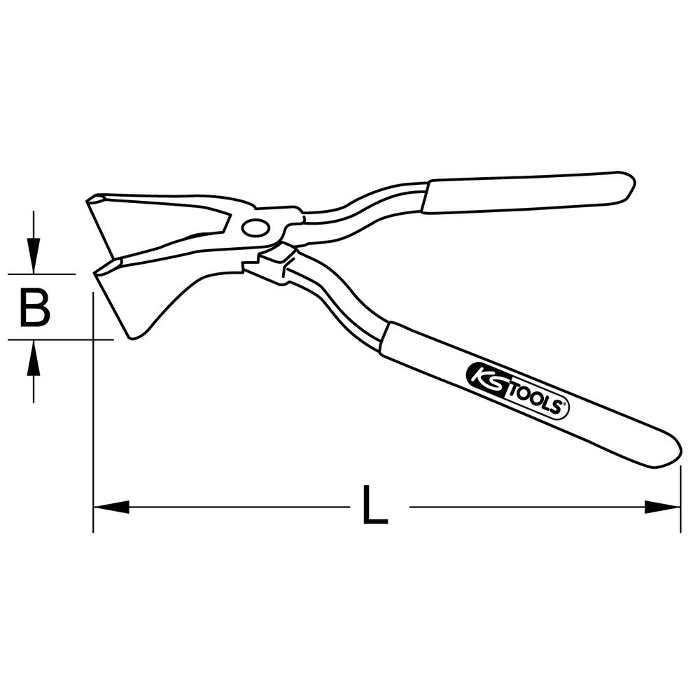 KS TOOLS Falzzange, Bild 2
