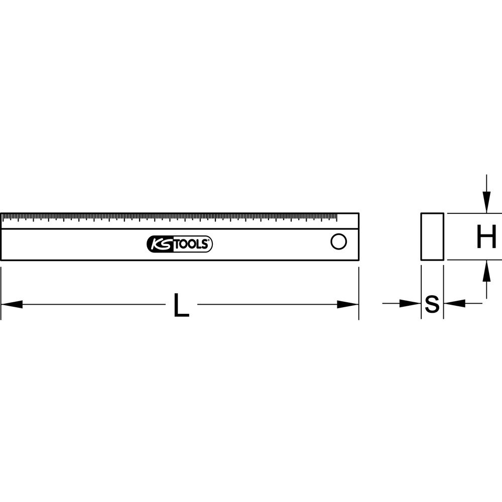 KS TOOLS Präzisions-Massstab, Bild 2