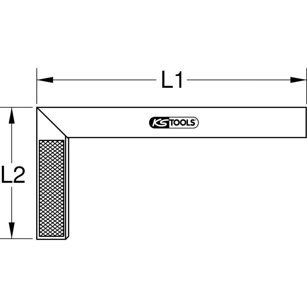 Schreinerwinkel mit Aluminiumzunge 250mm, Bild 4