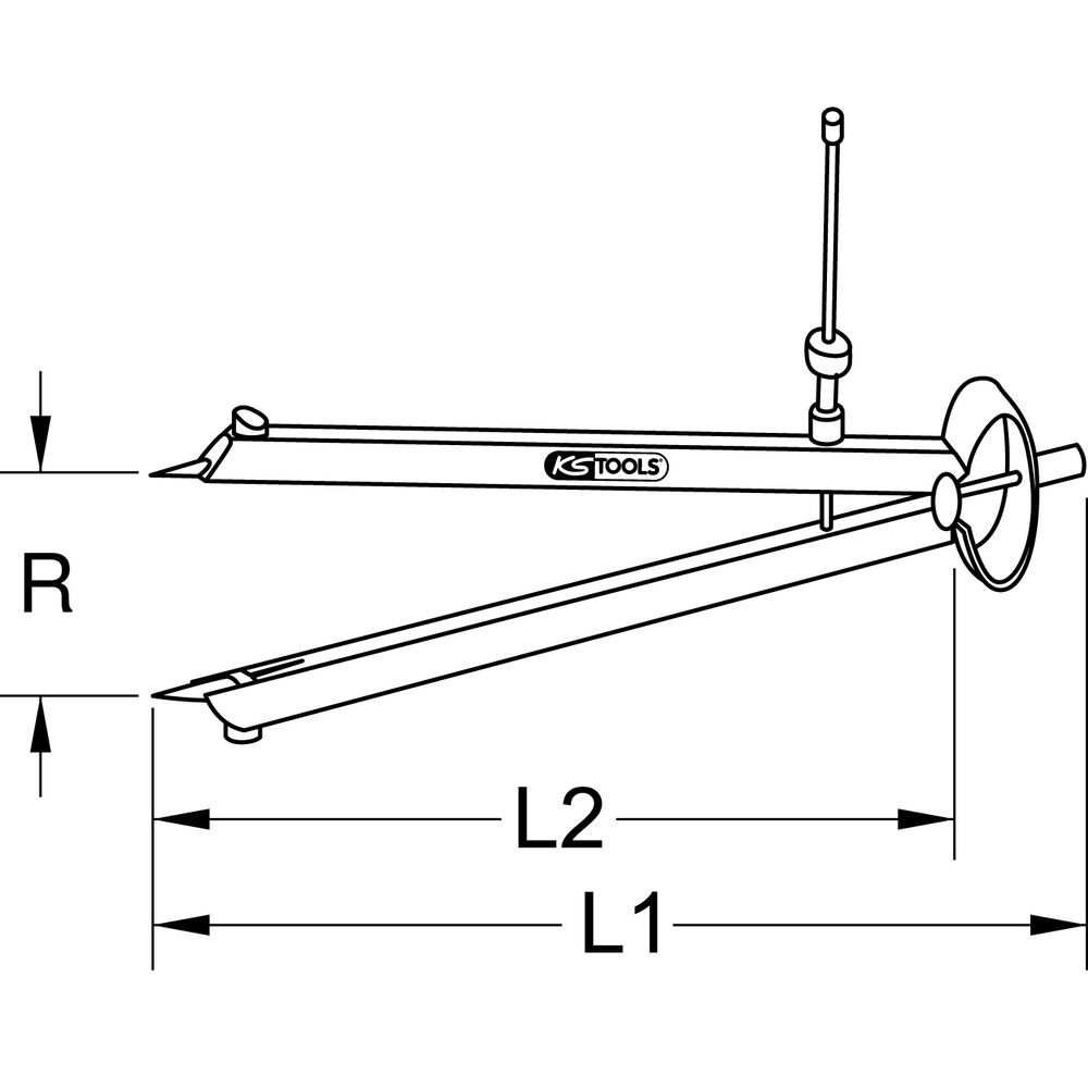 Präzisions-Feder-Spitzzirkel, Bild 2