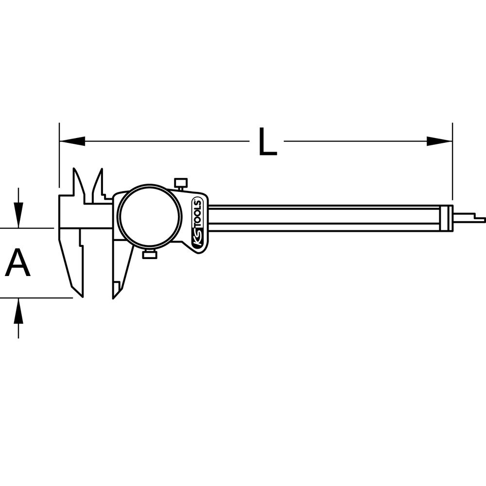 Uhren-Messschieber Messgenauigkeit +/-0,02, Bild 6