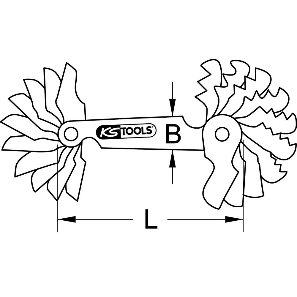 KS TOOLS Gewindelehre, Bild 2