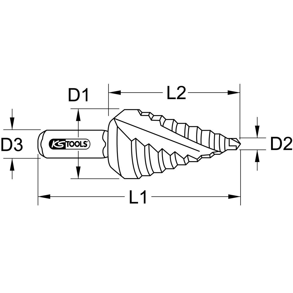 KS TOOLS HSS Stufenbohrer, Bild 10