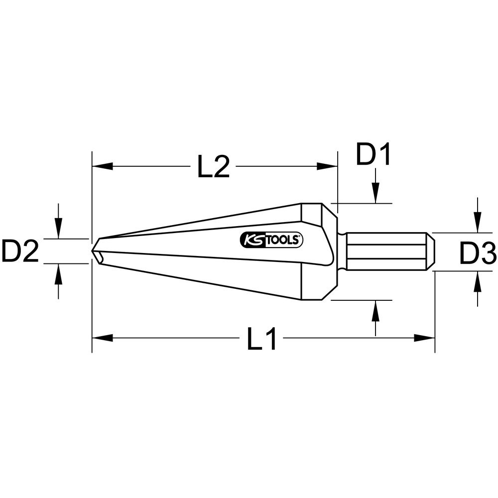 KS TOOLS HSS Co Hss CO Blechschälbohrer, Bild 2