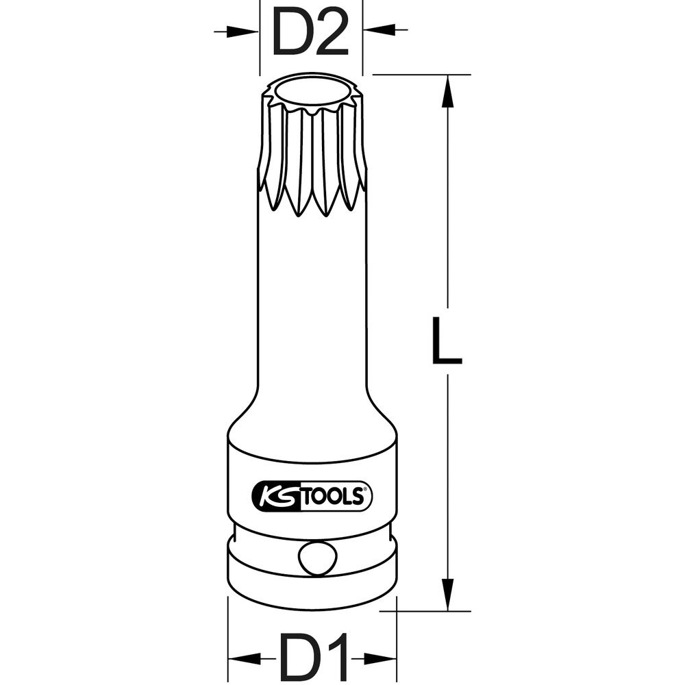 1/2" Spezial-Torx-Bit-Stecknuss für Nockenwellen-Versteller für Mercedes TB100, Bild 2