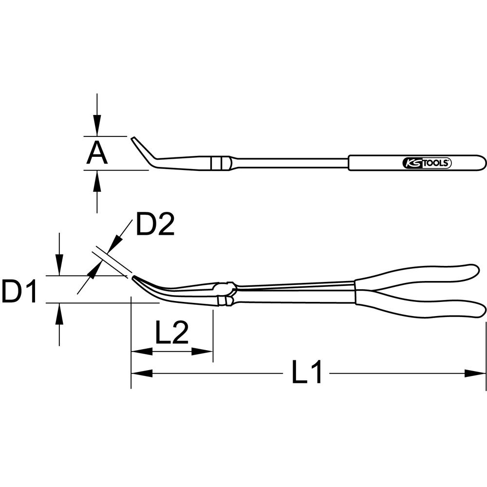 KS TOOLS Flachrundzange, Bild 5